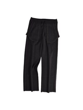 Louis Vuitton Pants Knit Long Easy Wool Nylon Black S